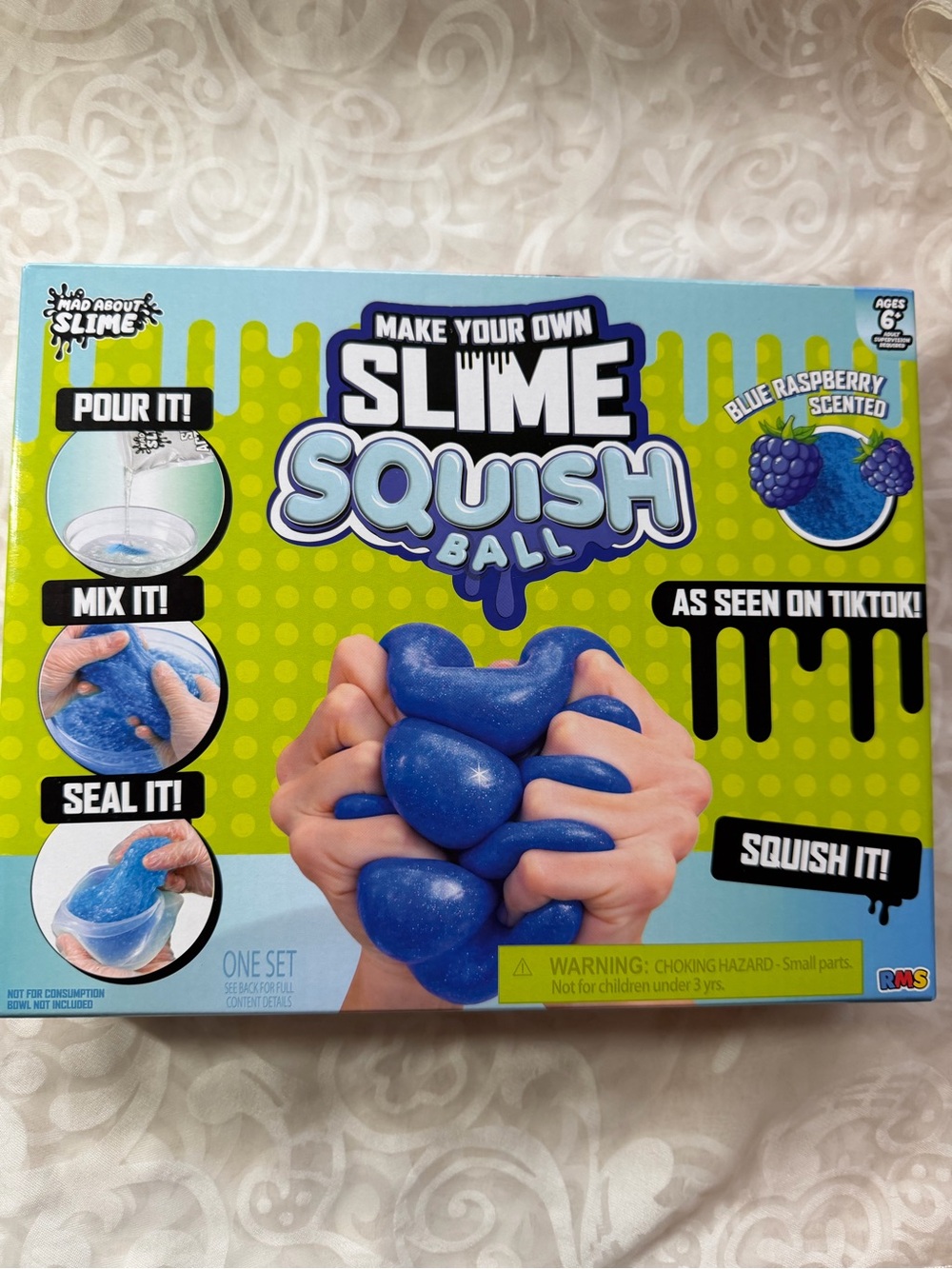 🩵✨ NIB RMS Crazy Fun – Make Your Own Slime Squish Ball! 🫧